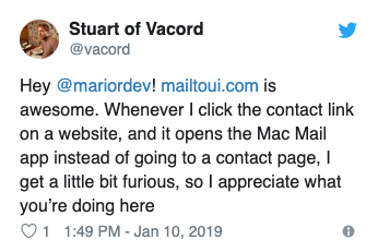 Twitter post by @vacord